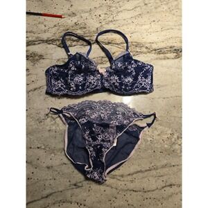 Victoria's Secret bra and panty set 36C underwire and large nwt low rise bikini
